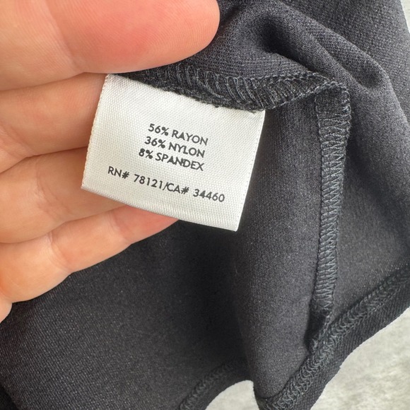 Eileen Fisher Black Midi Skirt Wrap‎ Style Women's PL 90s Career Casual (1365) - Picture 4 of 10